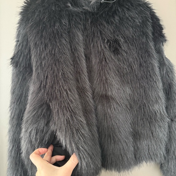 NWT Rudsak Ellison Shaggy Faux Fur Oversize Hoodie - Picture 9 of 16